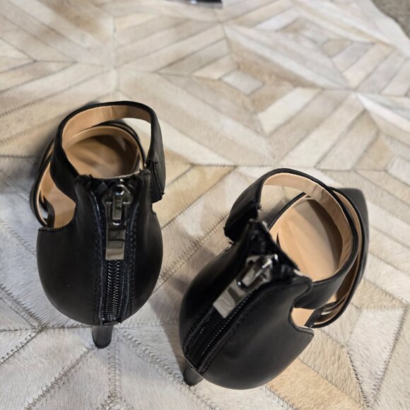 Franco Sarto Davey black double strap heals 7M - Picture 3 of 4